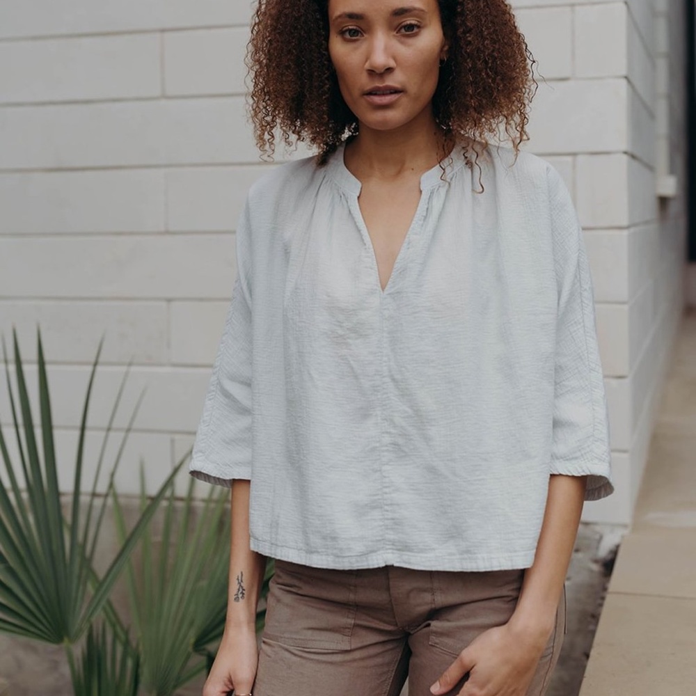 Esby Lily Top - Sky Grey, Small